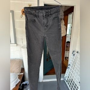 American Eagle black skinny jeans size 2 long